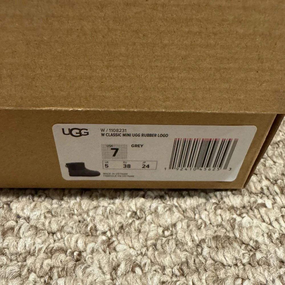 UGG Charcoal Suede Ankle Boots - Picture 6 of 6